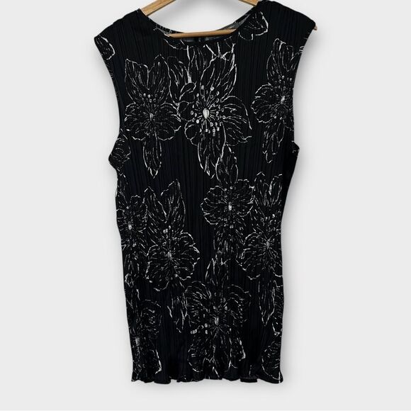 Kate & Mallory Ribbed Stretch Floral Blouse Women’s Size 2XL NWOT - Picture 4 of 9